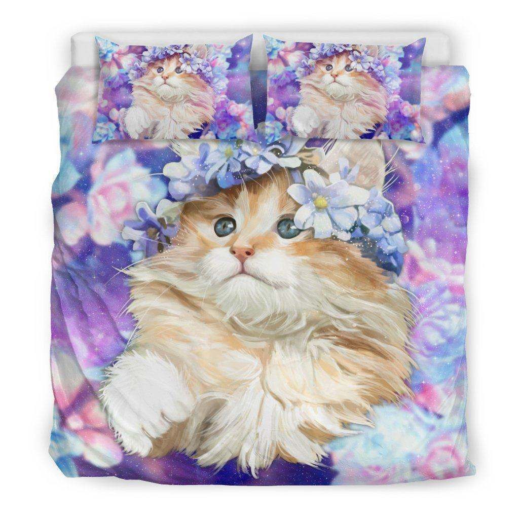Premium Flower Cat Bedding Set