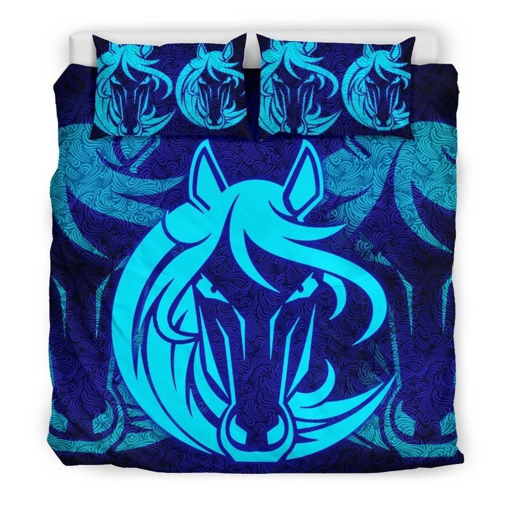 Premium Horse Glow Bedding Set