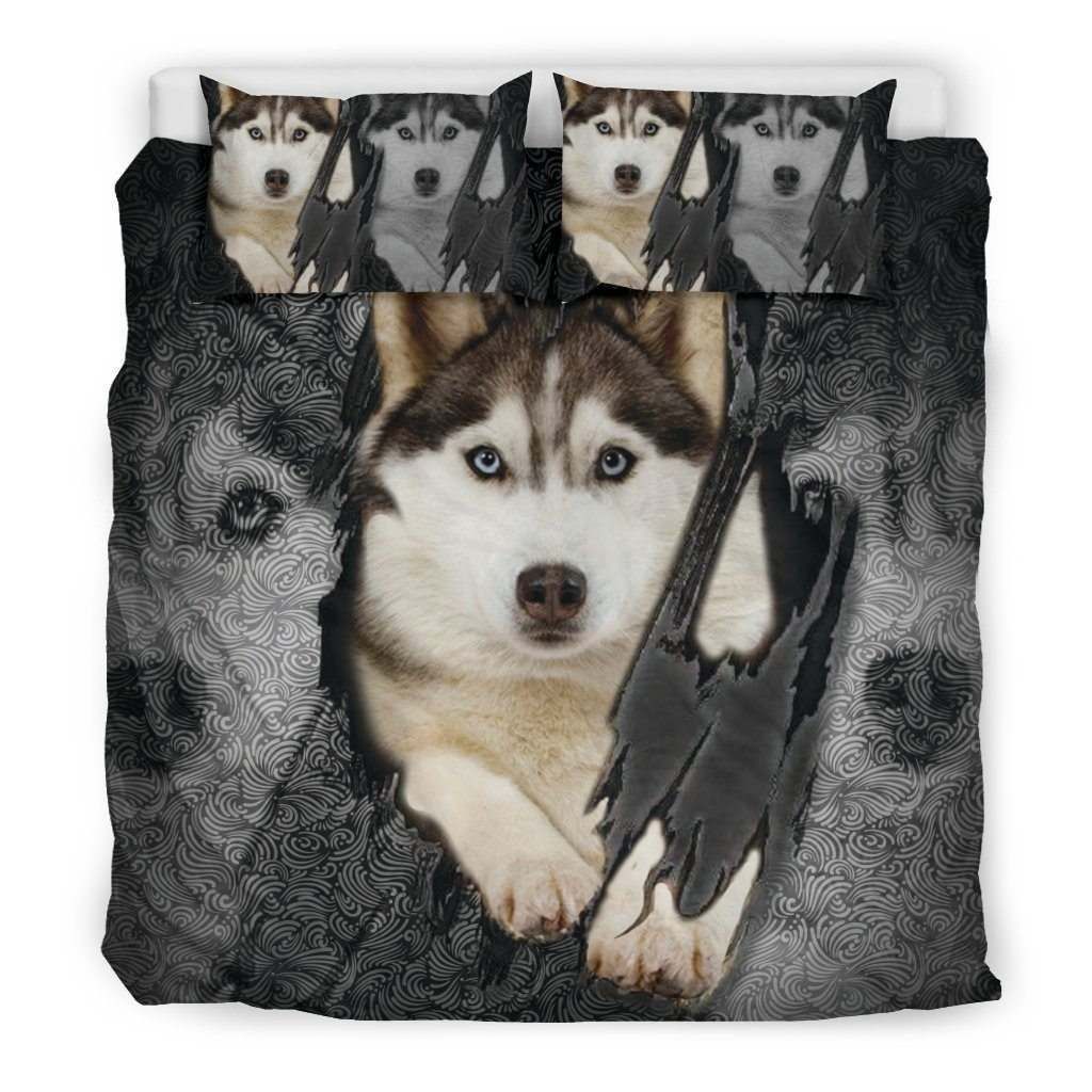 Premium Husky 3D Bedding Set
