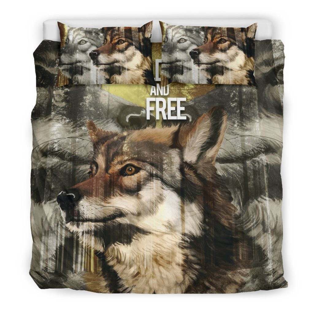 Premium Wolf Wild and Free Bedding Set