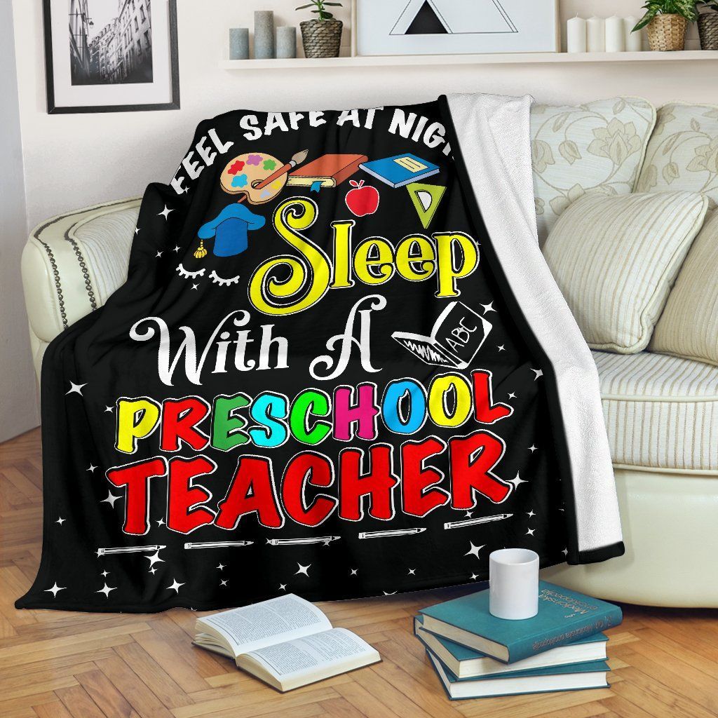 Preschool Teacher Sherpa Fleece Blanket
