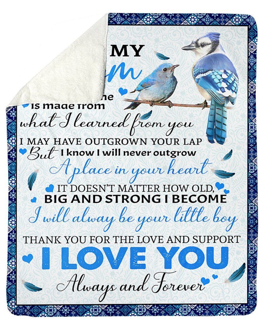 Present For Daddy Always Be Your Little Boy For Family Fleece Blanket
