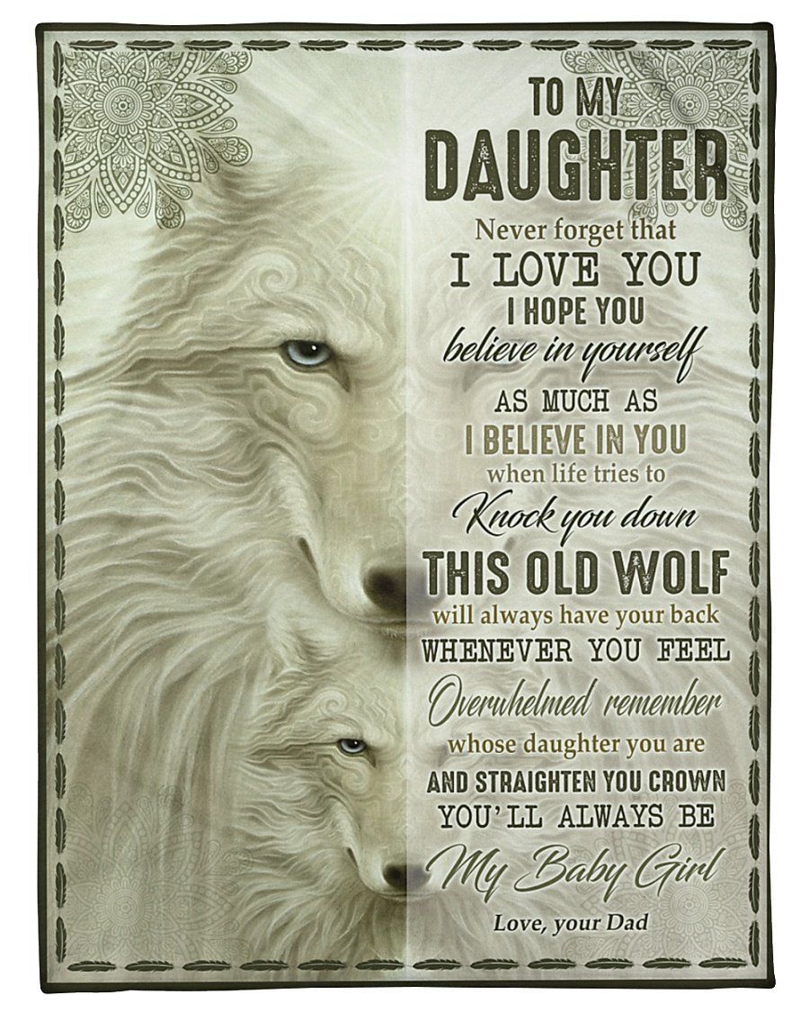 Present For Daughter Follow Your Dreams Fleece Blanket Fleece Blanket