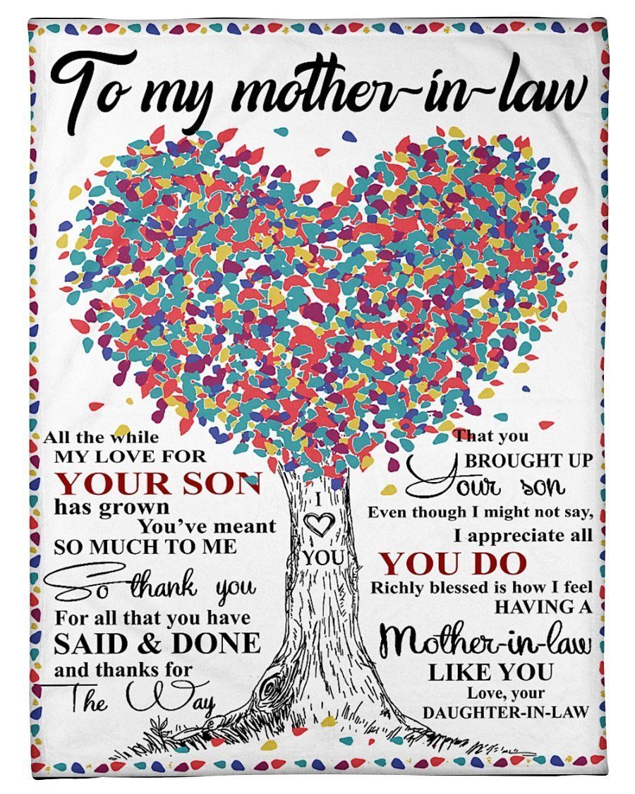 Present For Mother-in-law You’ve Meant So Much To Me Family Gift Fleece Blanket