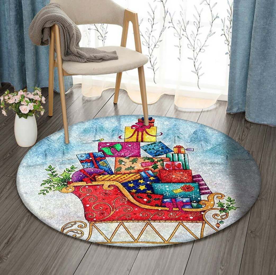 Presents Round Carpet