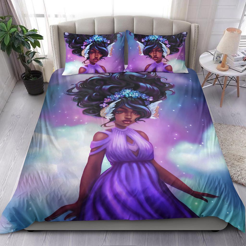 Pretty Black Girl Bedding Set