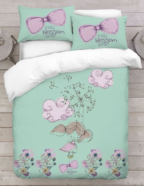 Pretty Blossom Garden 3D Duvet Cover