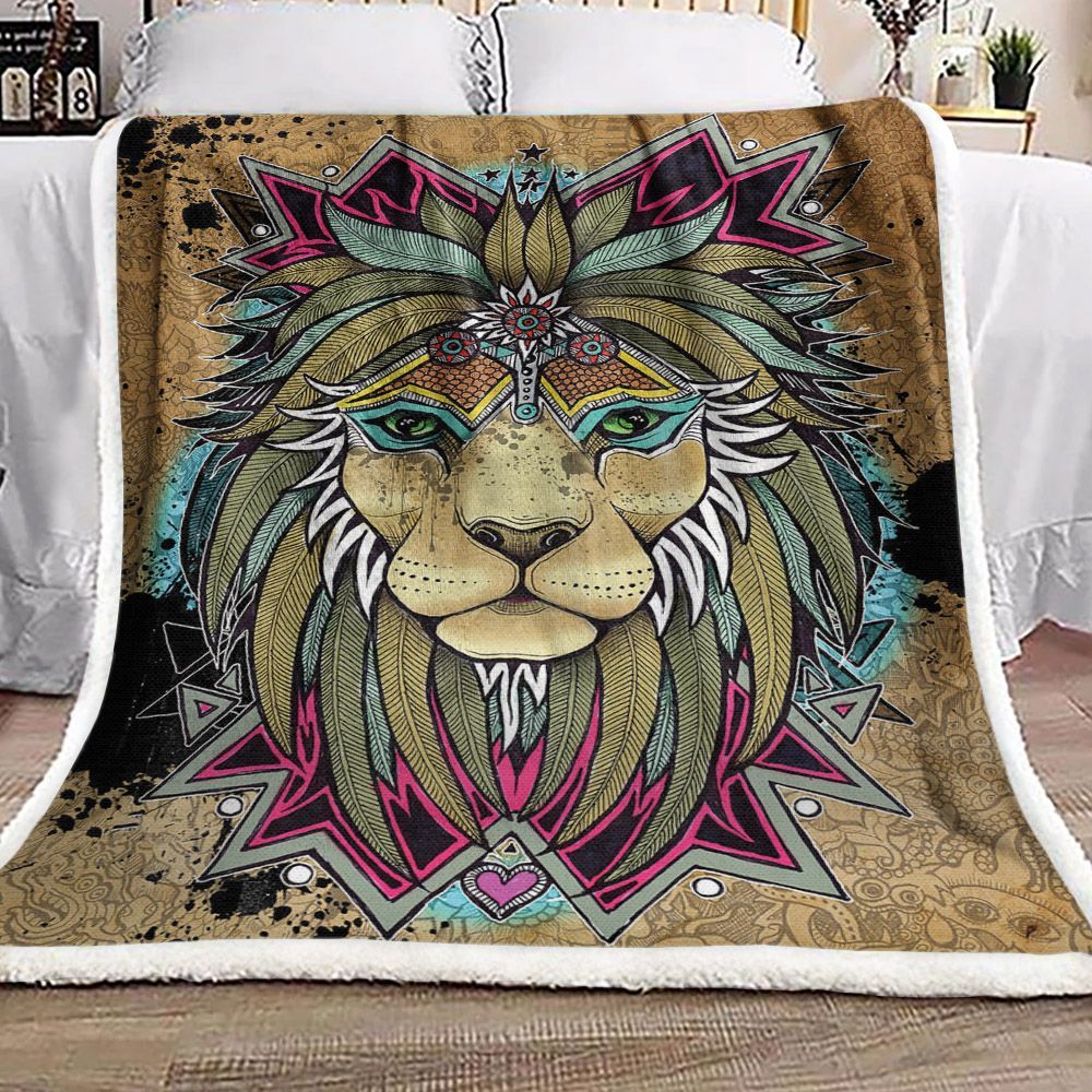 Pride Lion Sherpa Fleece Blanket