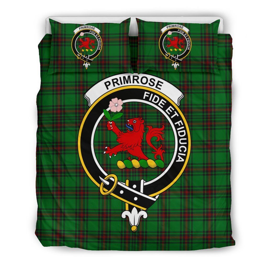 Primrose Fife Clan Badge Tartan Bedding Set