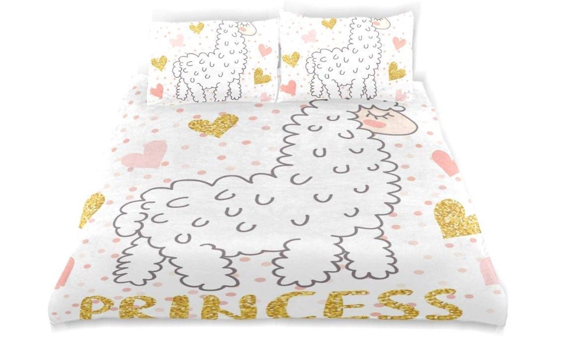 Princess Llama Bedding Set