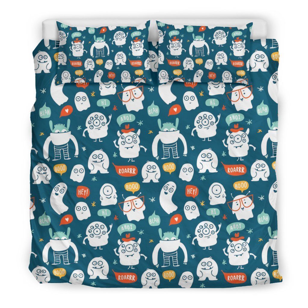 Print Pattern Monster Cool Design Comfortable Bedding Set