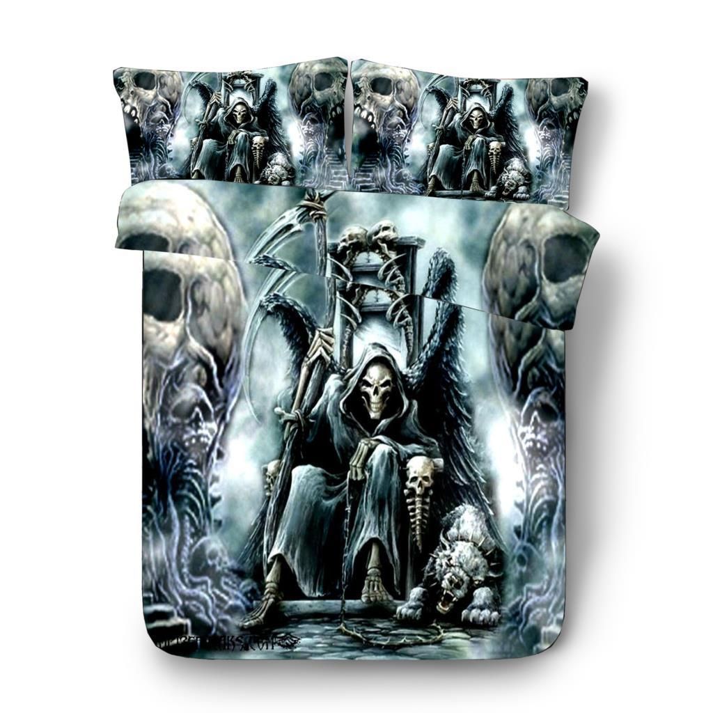 Printing Skull King Bedding Set