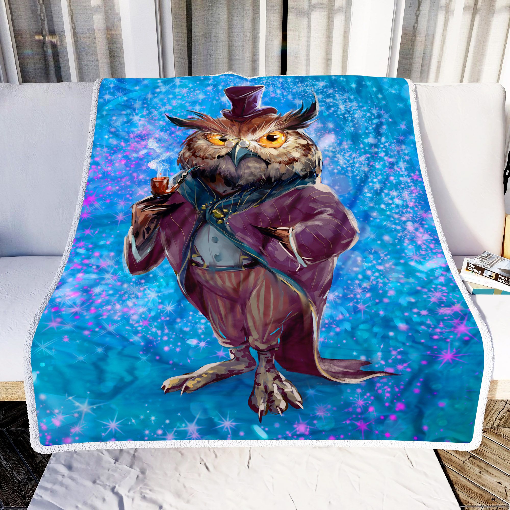 Professor Owl Fleece Blanket