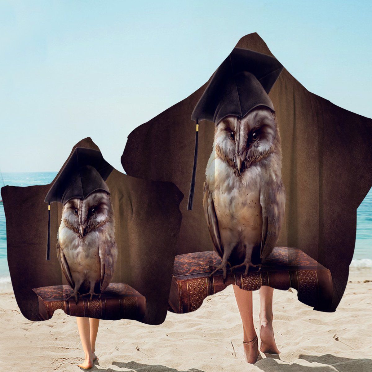 Proffesional Owl Photo 3d Printed Hooded Towel