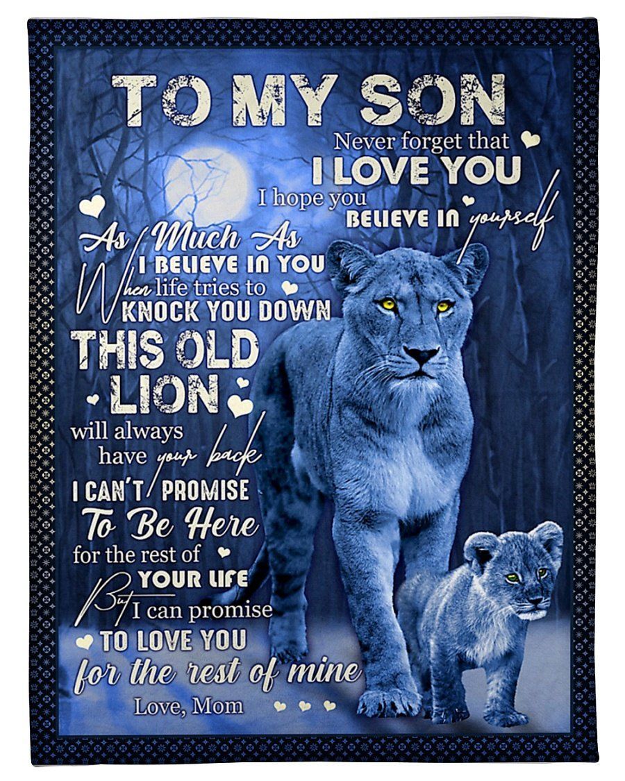 Promise To Love You Fleece Blanket To Son Fleece Blanket
