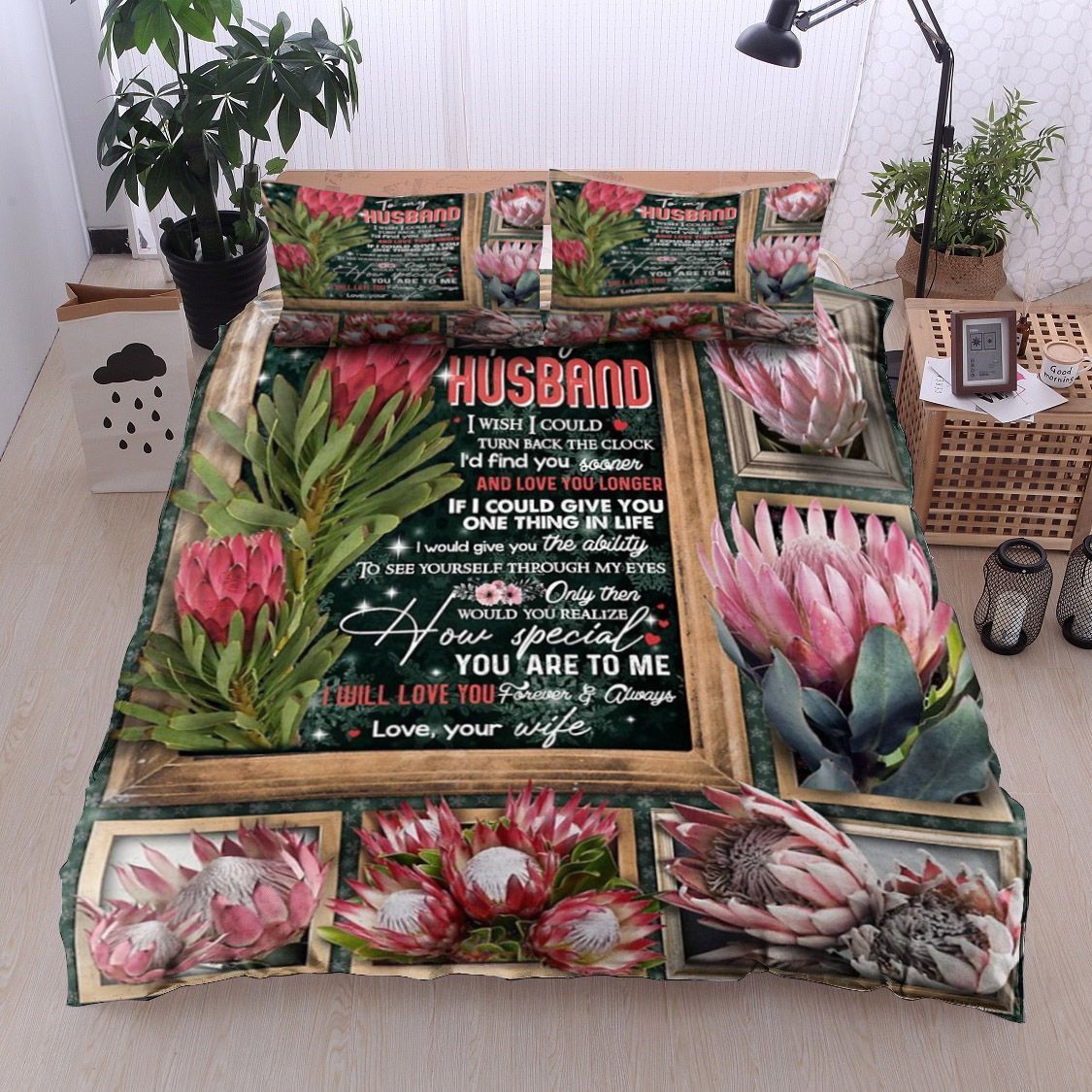 Protea Cynaroides To My Husband Bedding Set