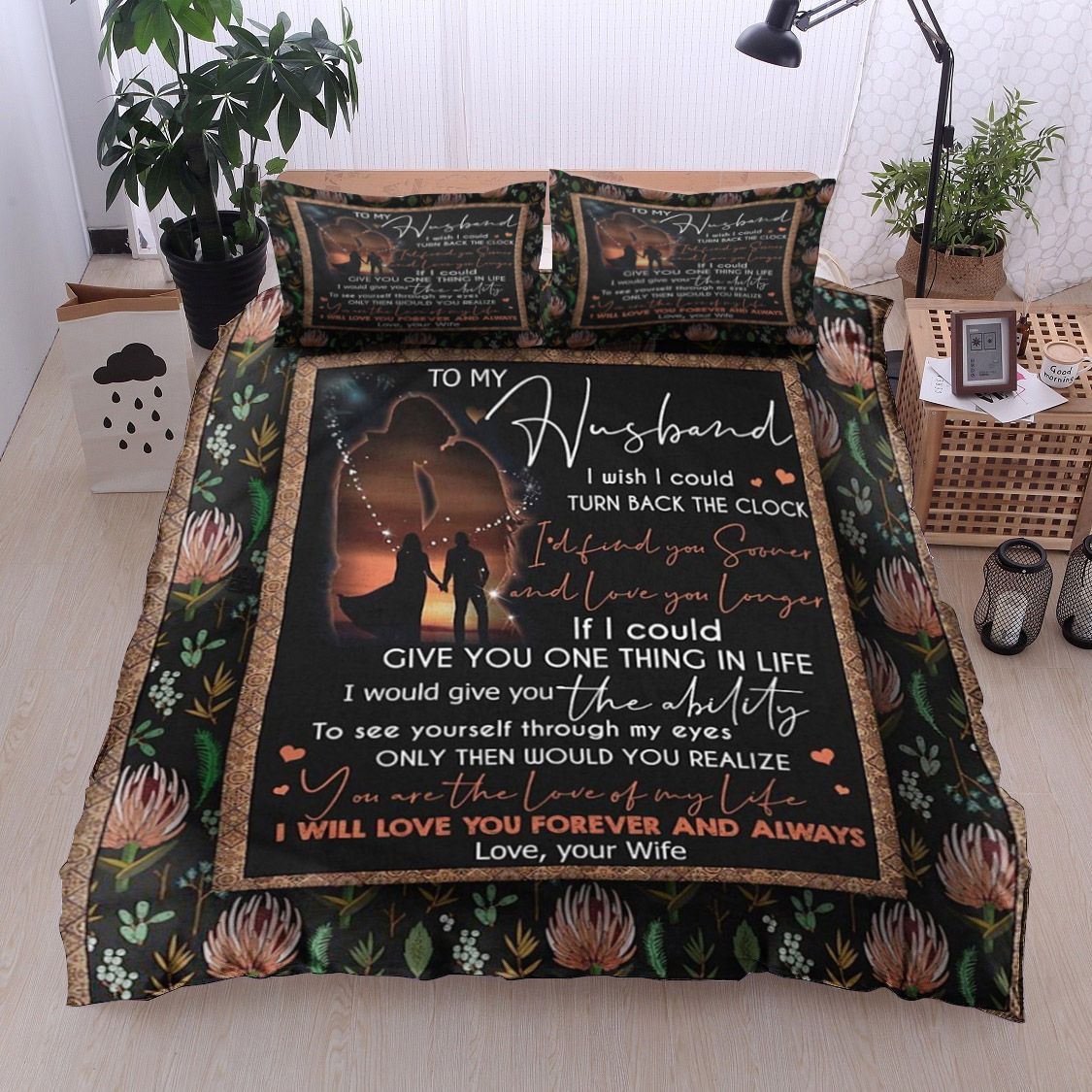 Protea Cynaroides To My Husband Bedding Set