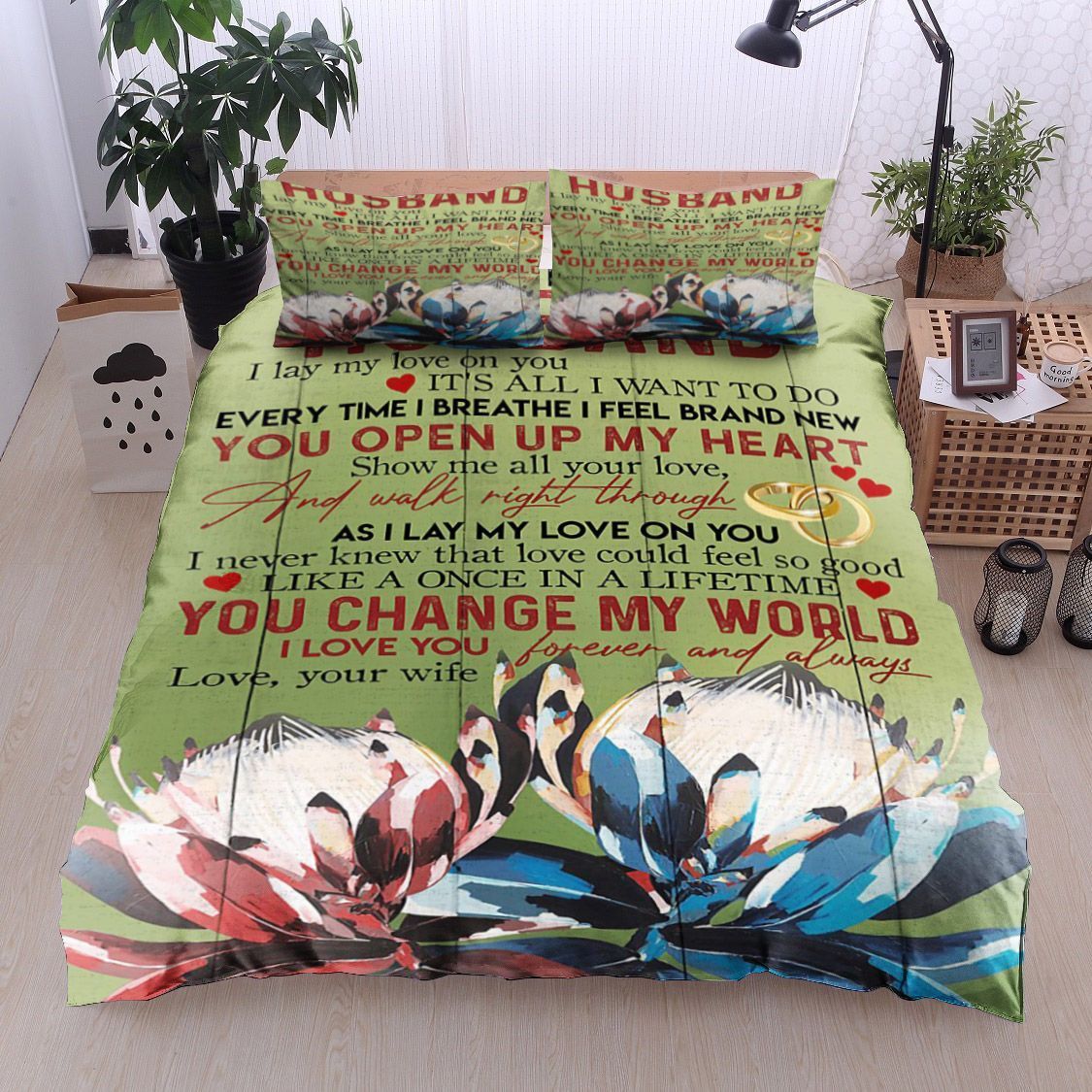 Protea Flower To My Husband Bedding Set