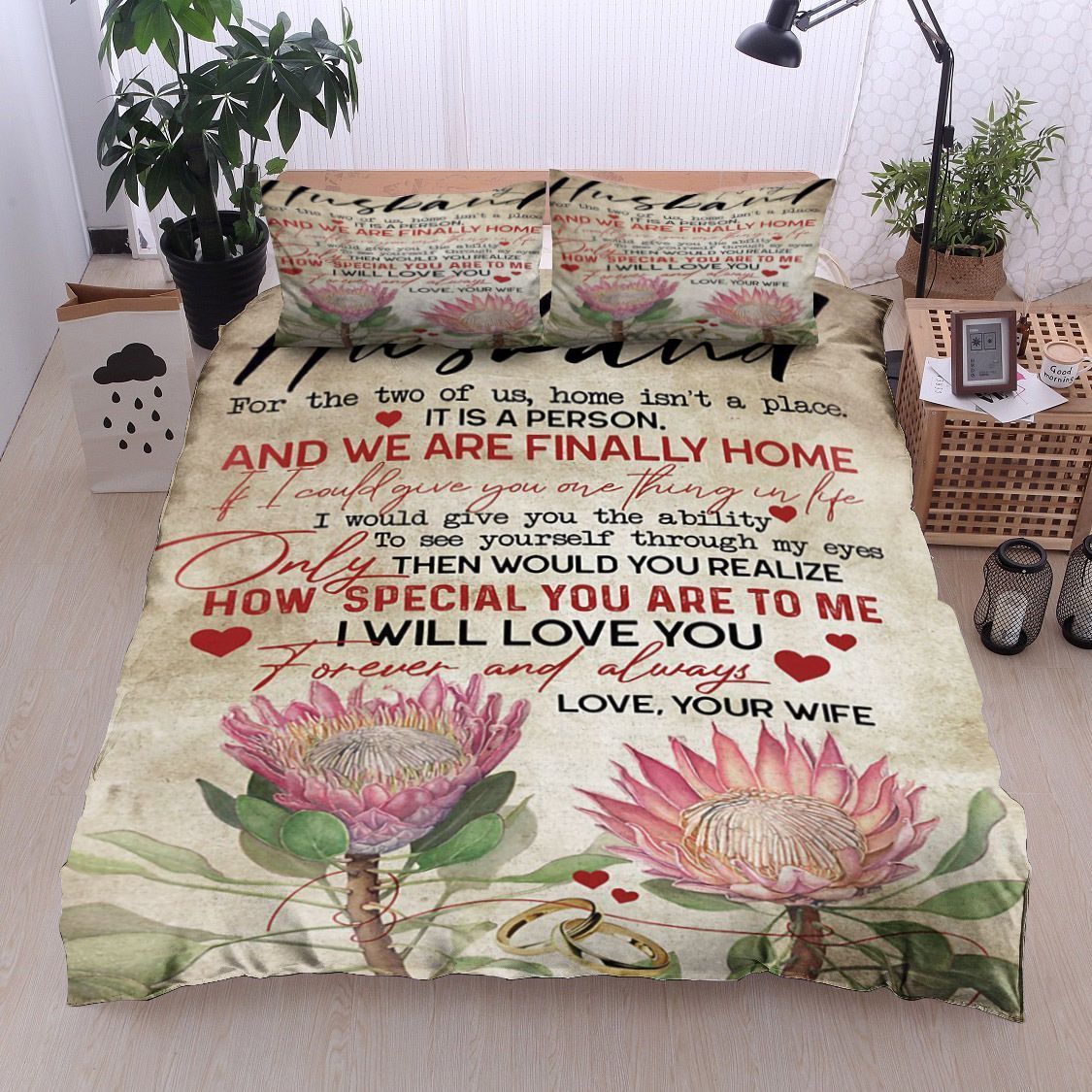Protea Flower To My Husband Bedding Set