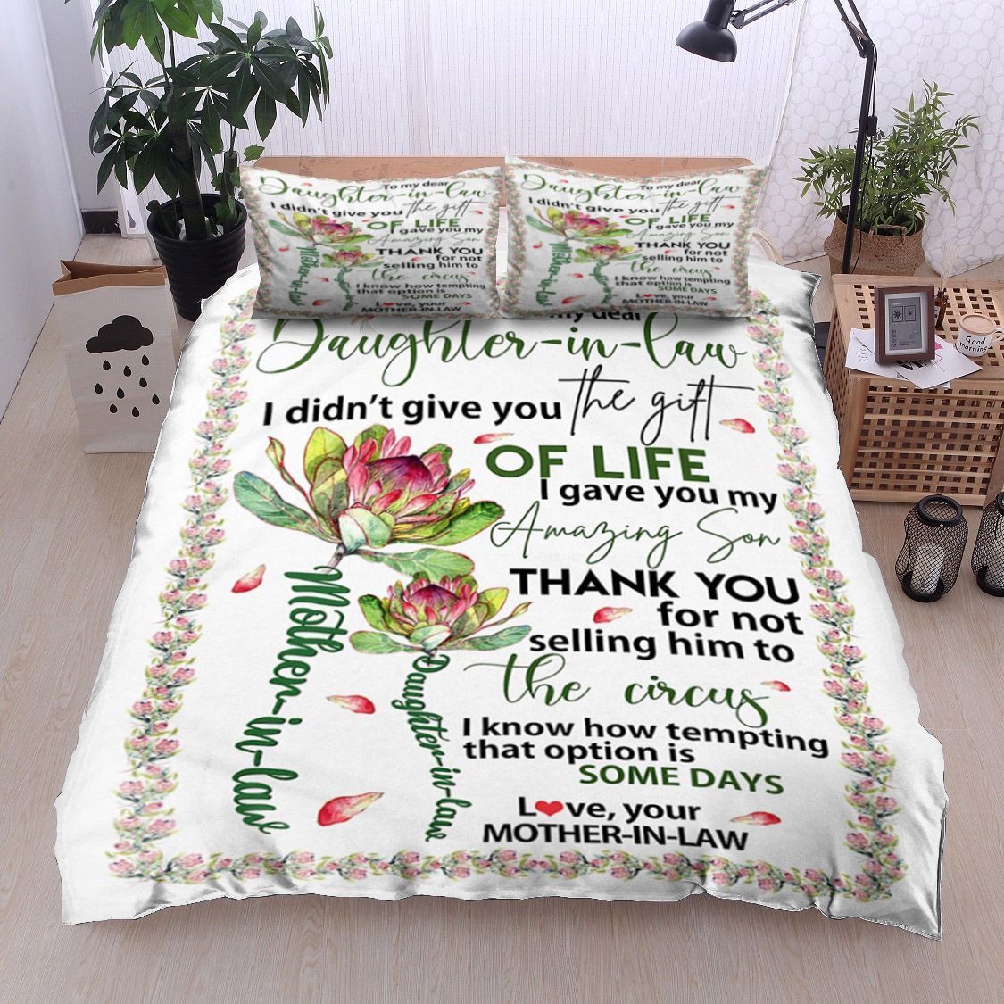 Protea Mom To Daughter In Law Bedding Set