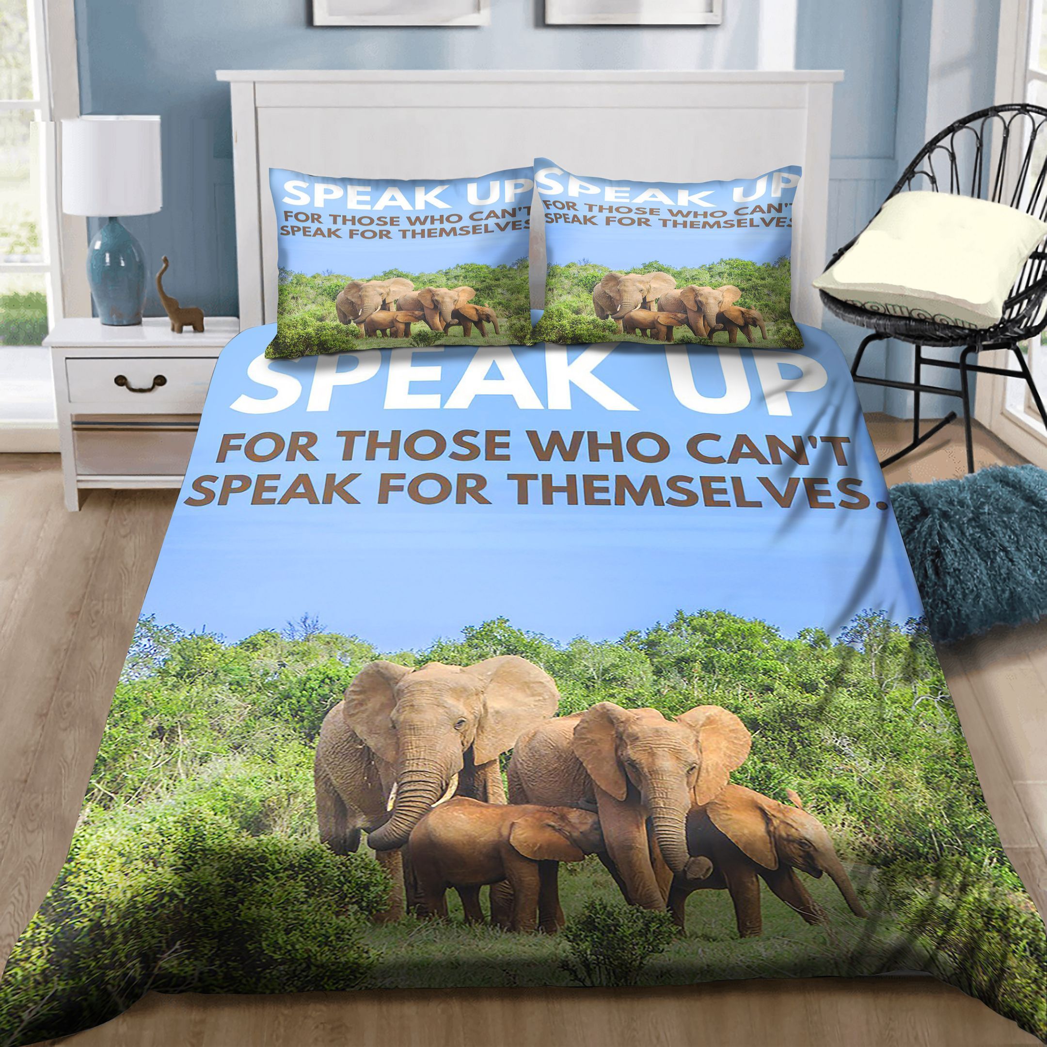 Protect Animals Elephant Bedding Set