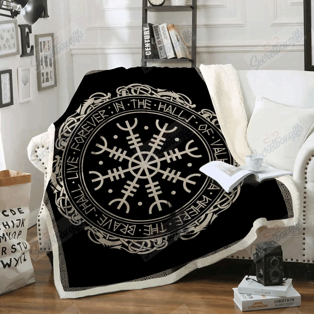 Protection Symbol Viking Fleece Blanket