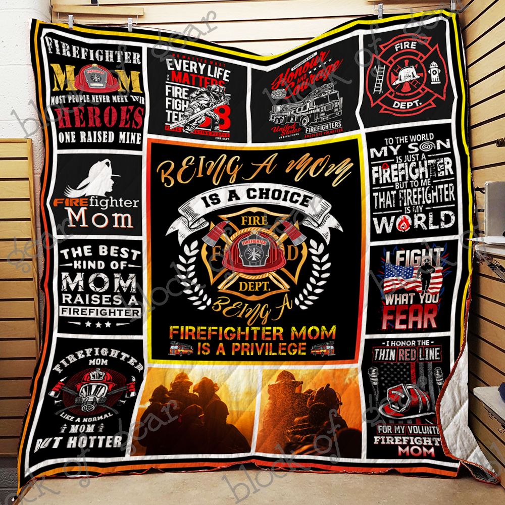 Proud Firefighter Mom Quilt Nh18 Dhc11123734Dd