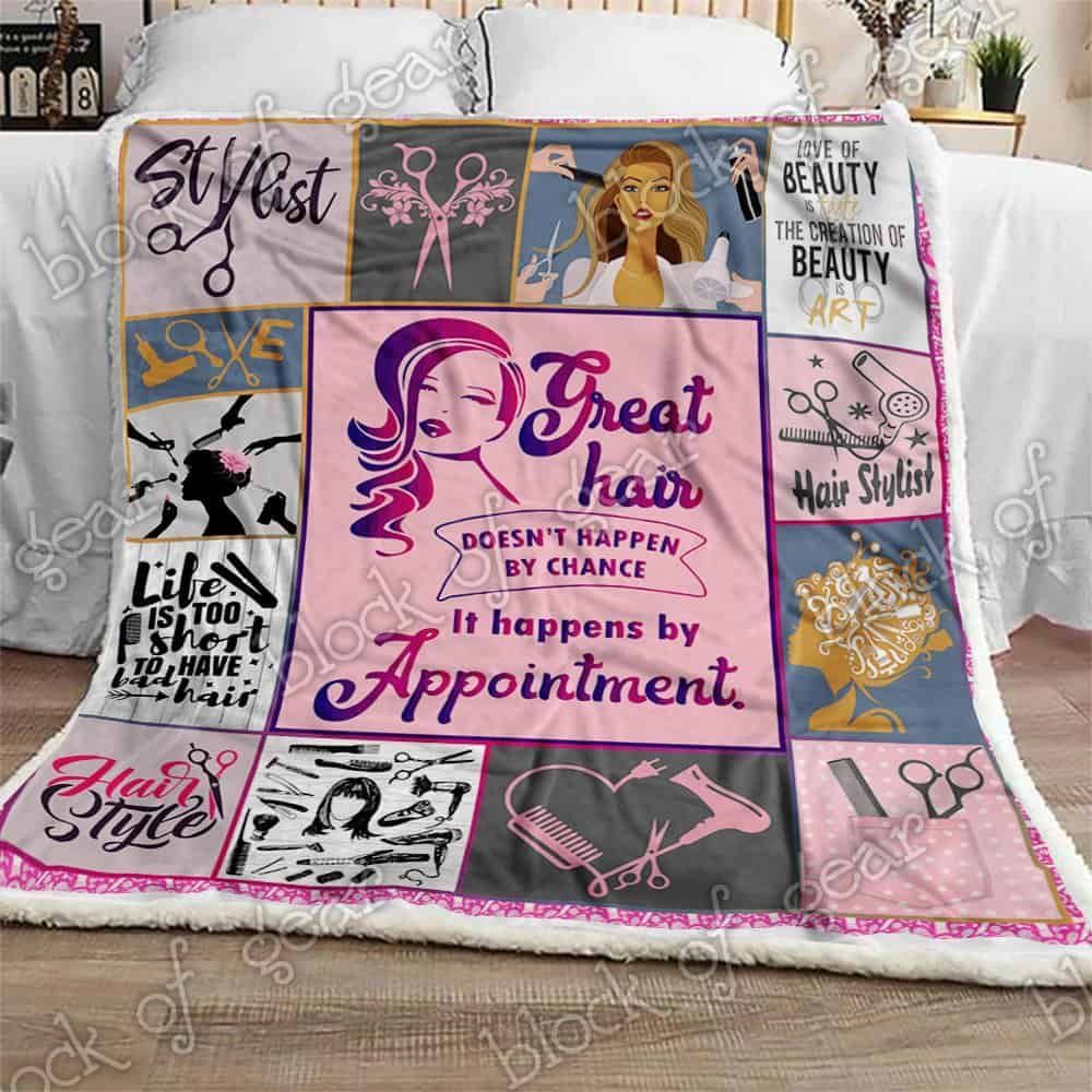 Proud Hairstylist Fleece Blanket