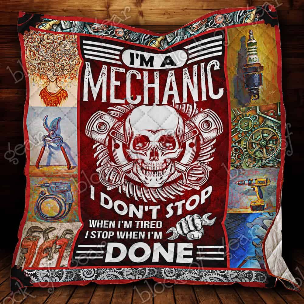 Proud Mechanic CL19100690MDQ Quilt Blanket