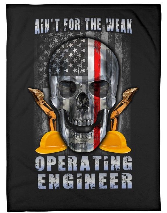 Proud Operating Engineer Sherpa Fleece Blanket
