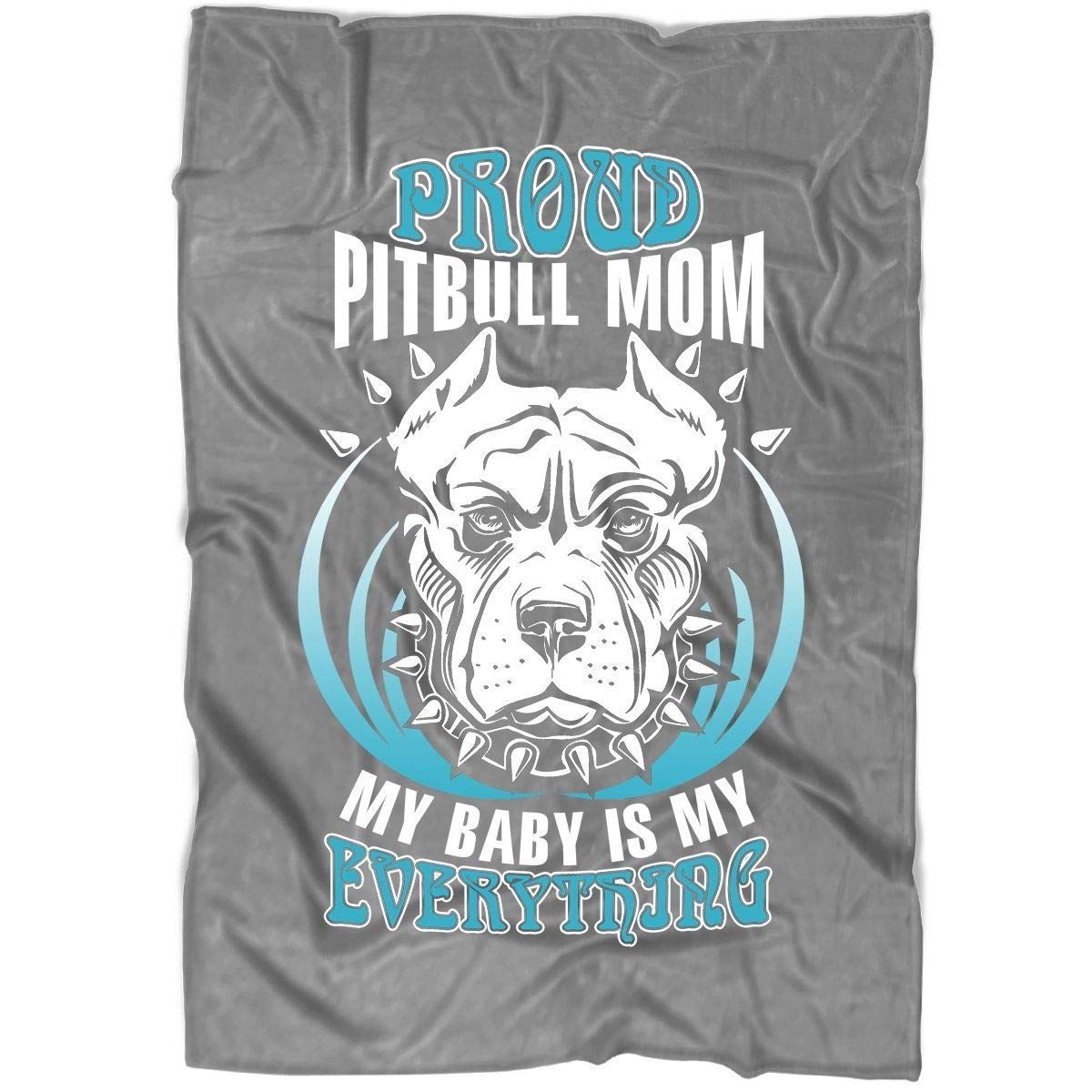 Proud Pitbull Mom Sherpa Fleece Blanket