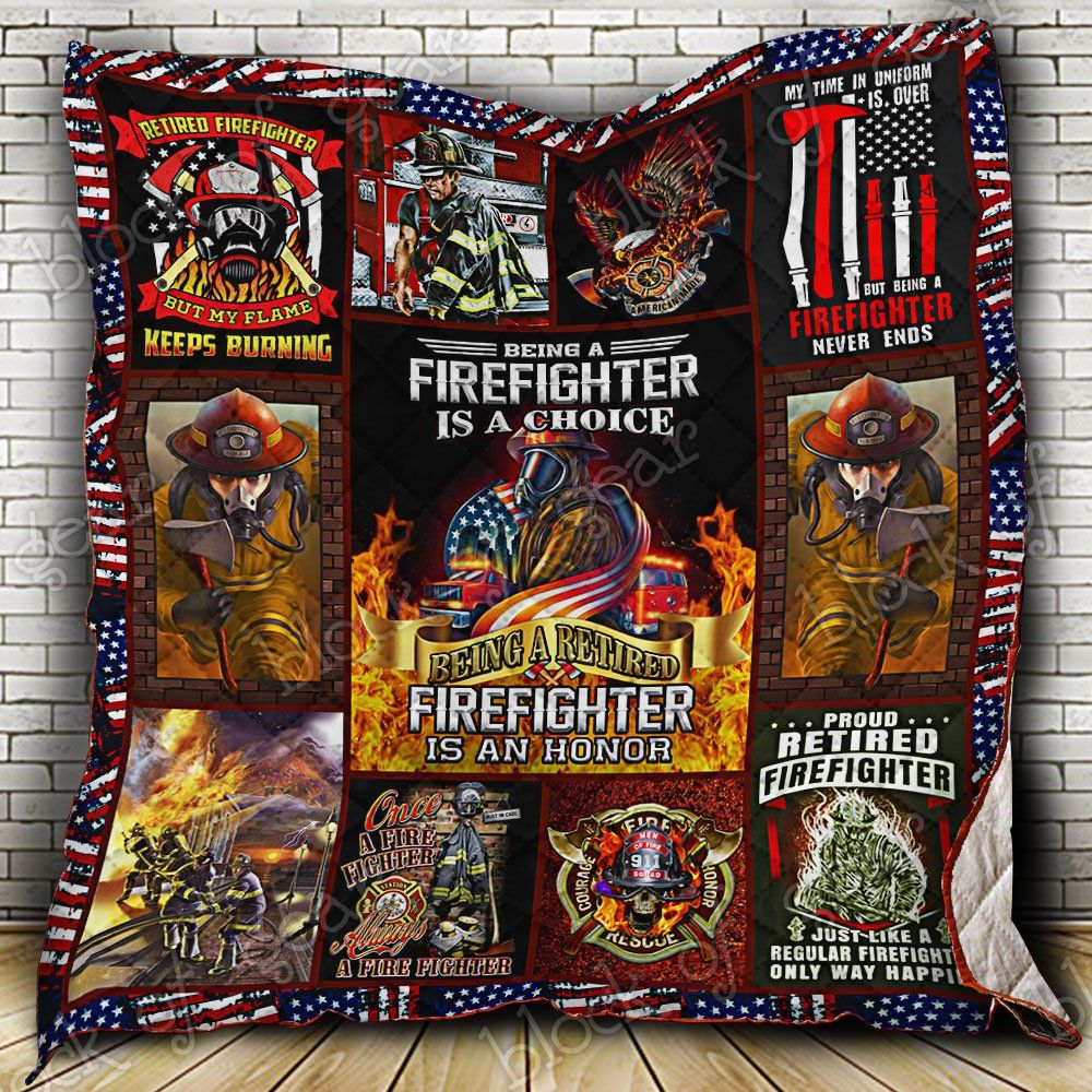 Proud Retired Firefighter Quilt Thb1067 Dhc11123845Dd