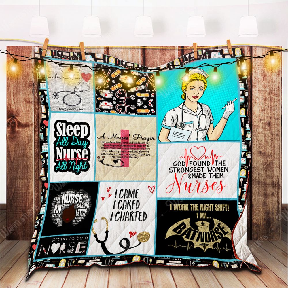Proud To Be A Nurse Quilt Blanket Kb Dhc1312539Dd