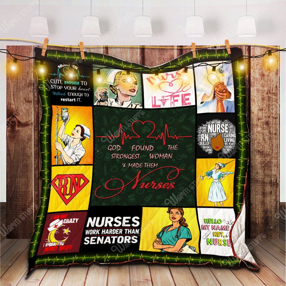 Proud To Be A Nurse Quilt Blanket Kb1 Dhc1312538Dd