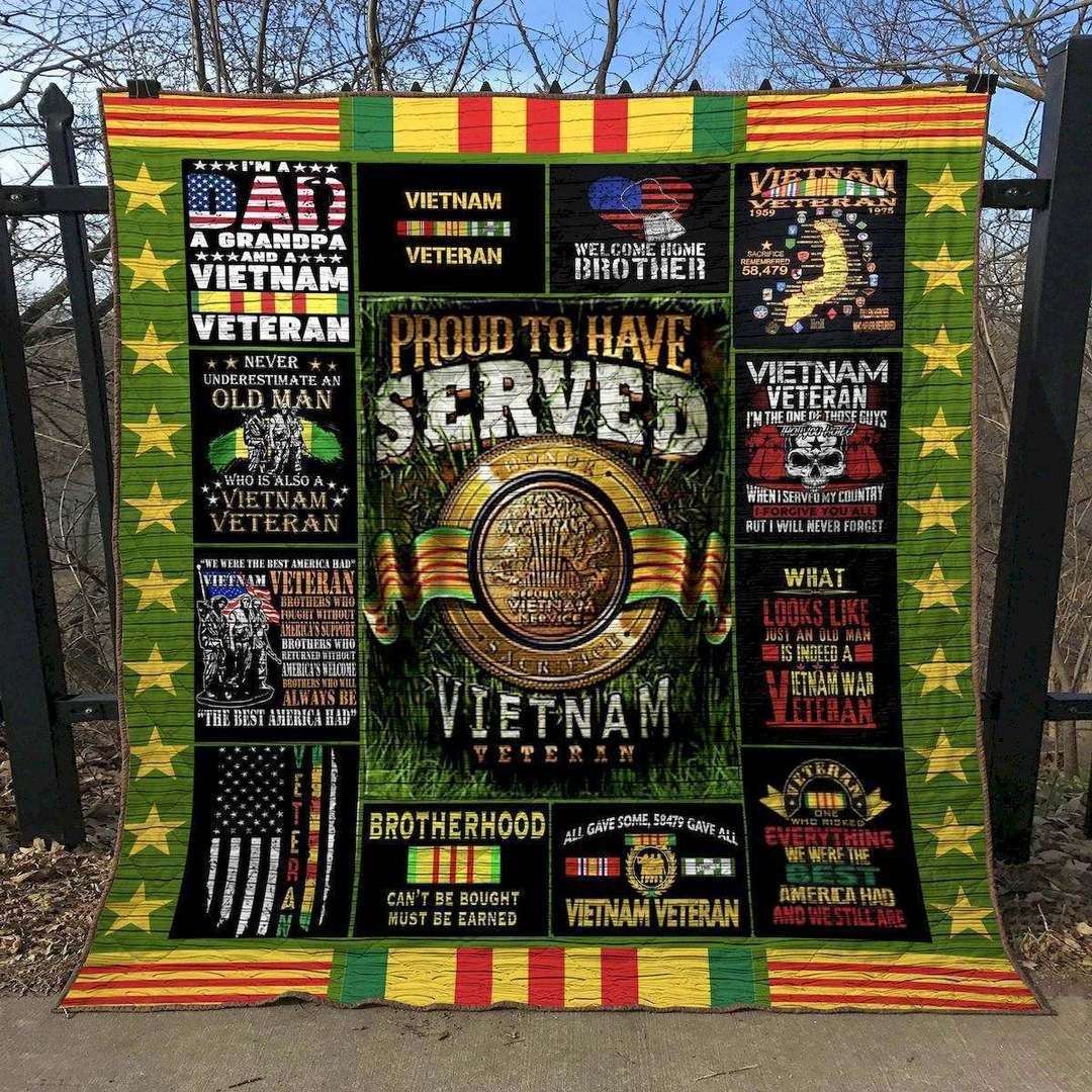 Proud To Be A Vietnam Veteran CLT150649 Quilt Blanket