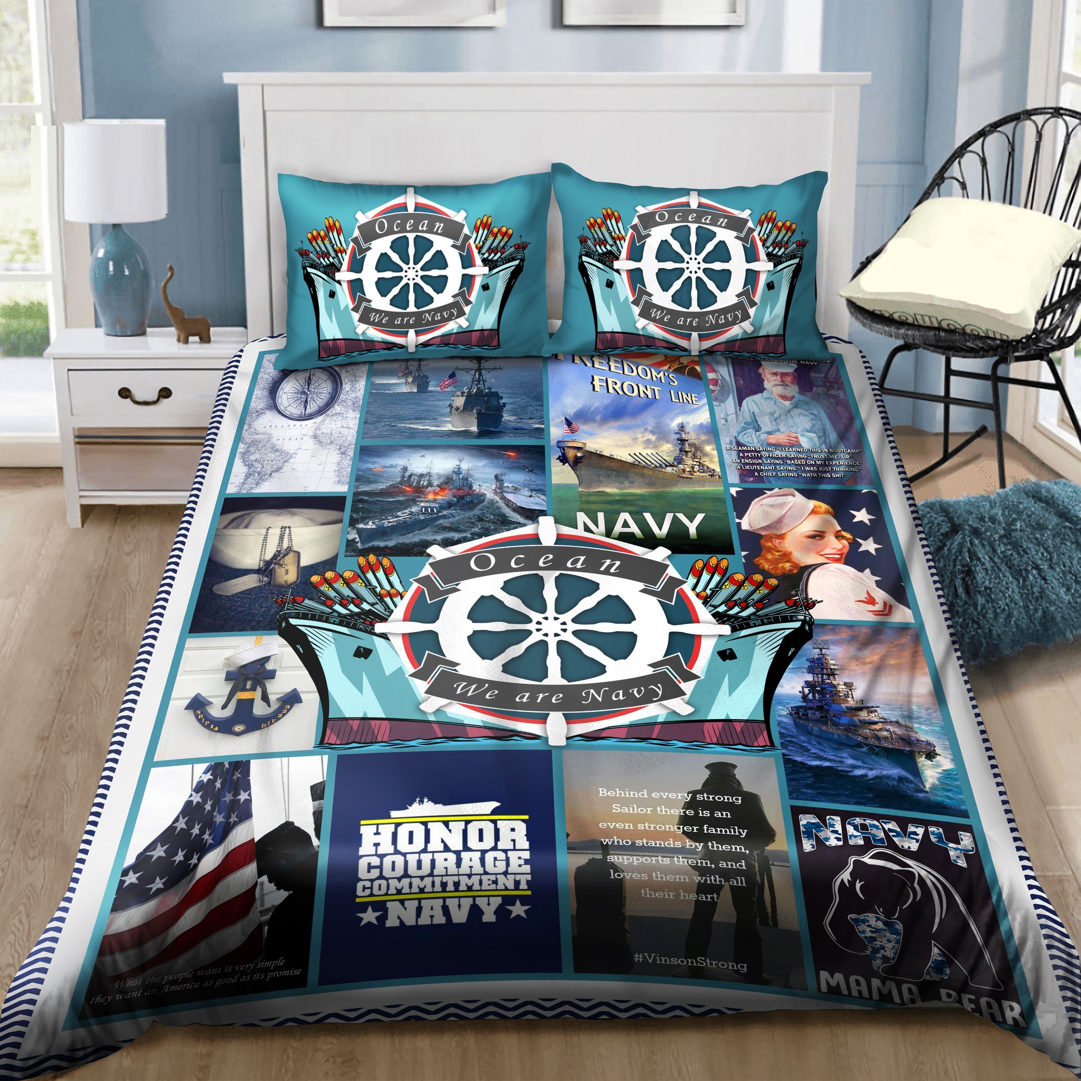Proud US Navy Bedding Set
