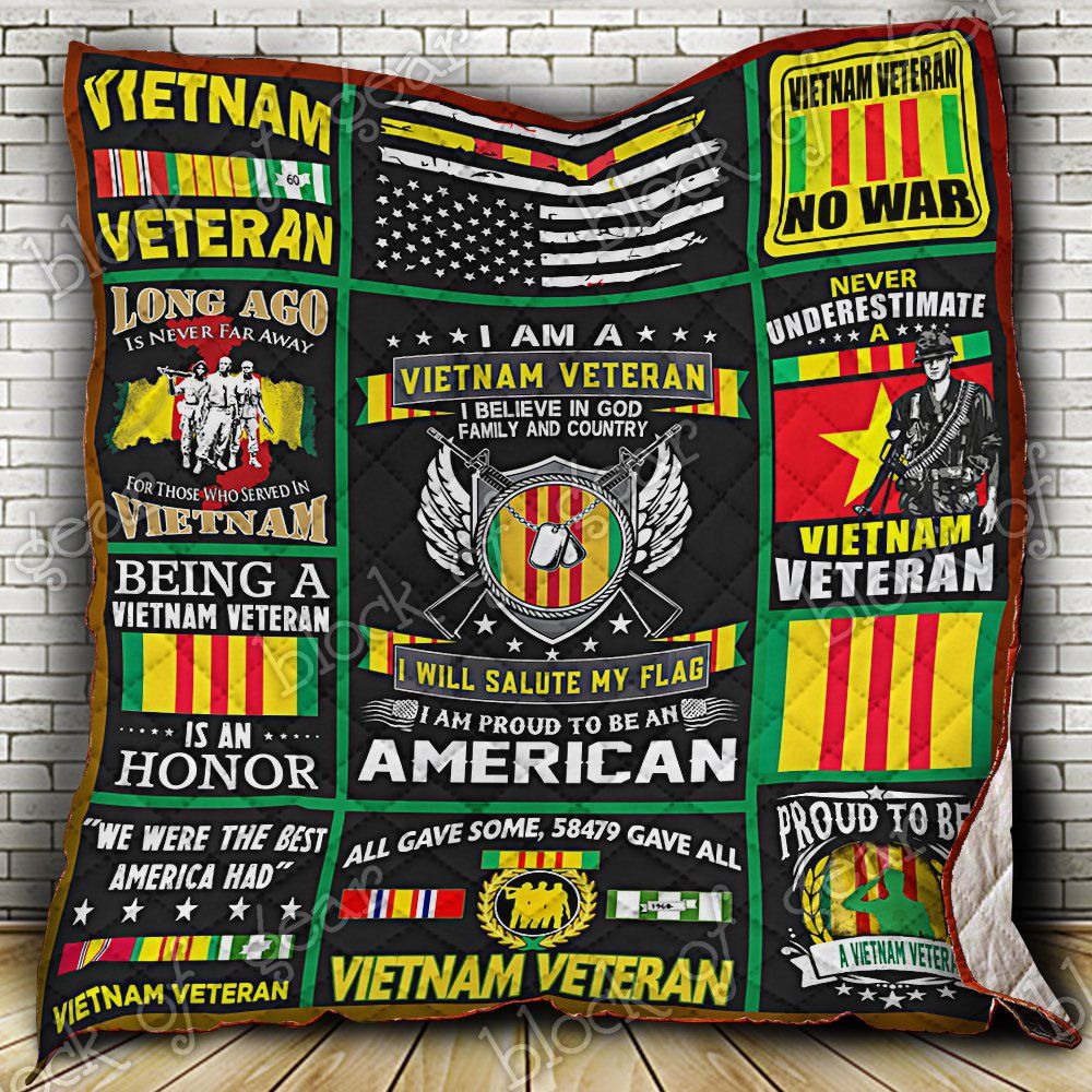 Proud Vietnam Veteran Quilt Np214 Dhc11124050Dd