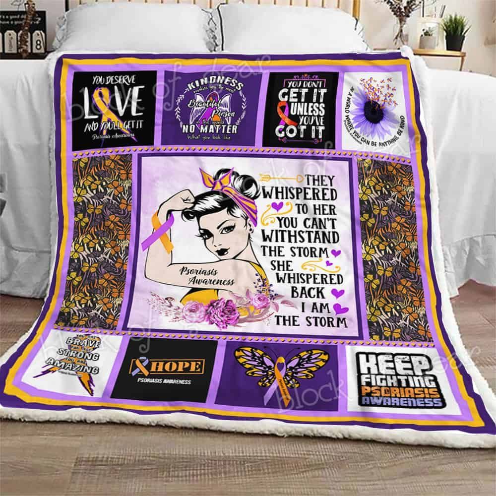 Psoriasis Warrior Fleece Blanket