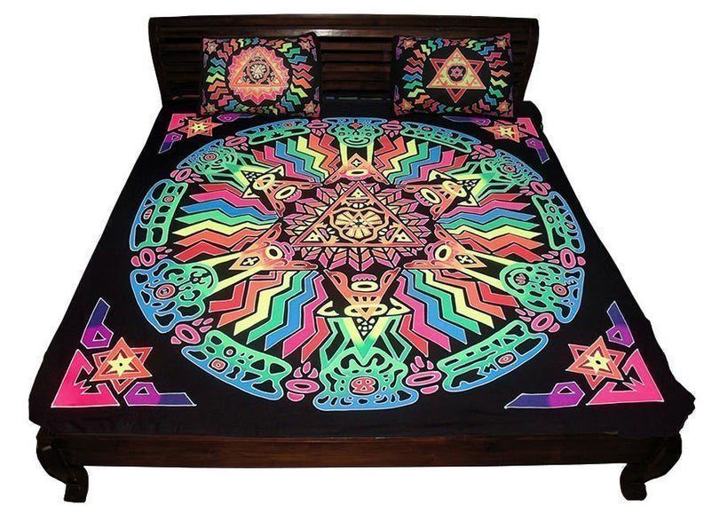 Psychedelic Fluorescent Bedding Set