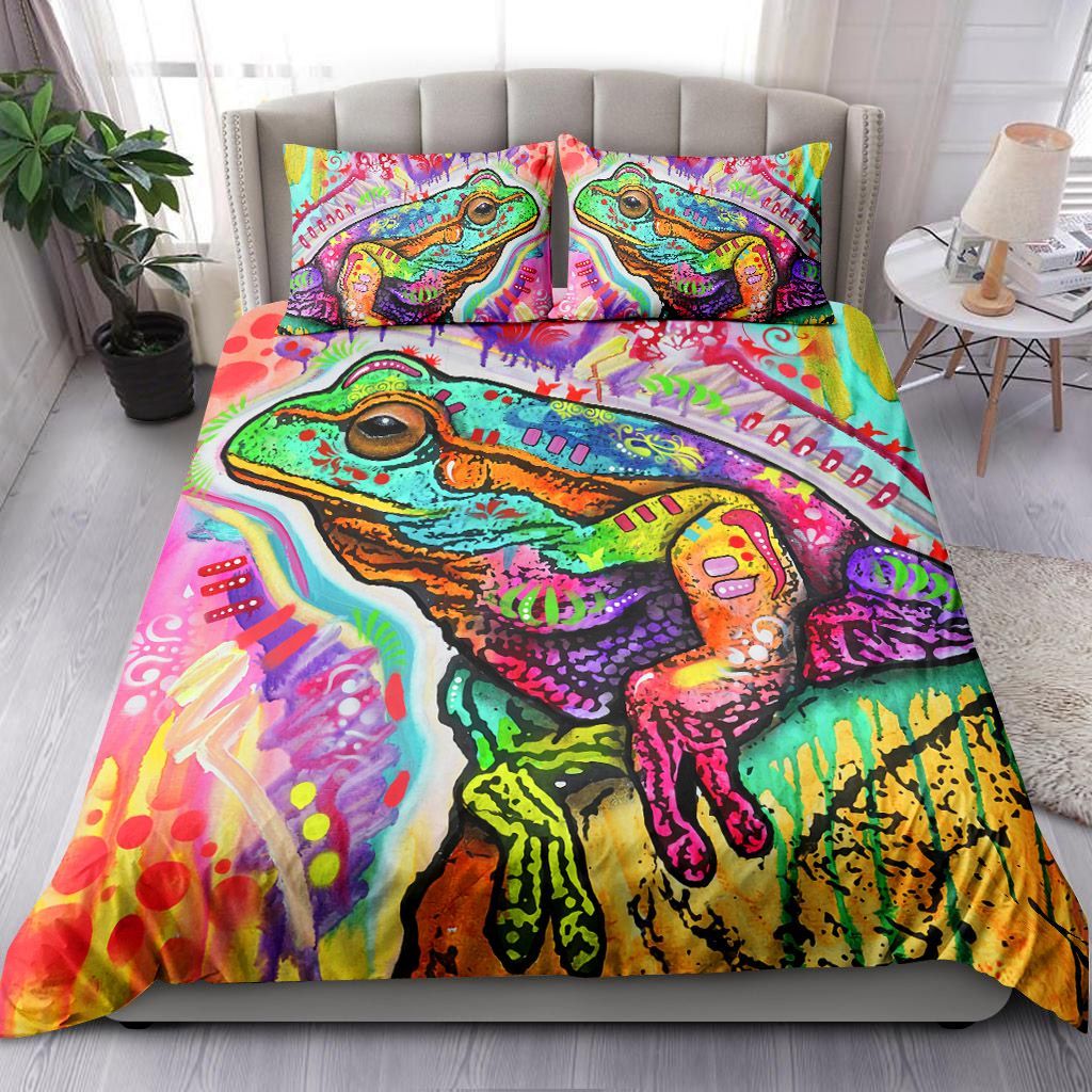 Psychedelic Frog Bedding Set