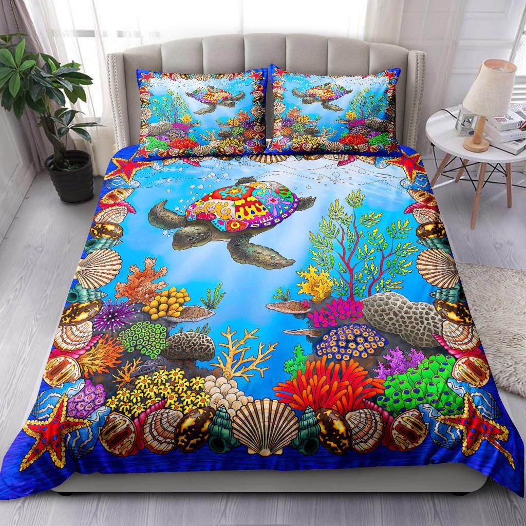Psychedelic Turtle Bedding Set