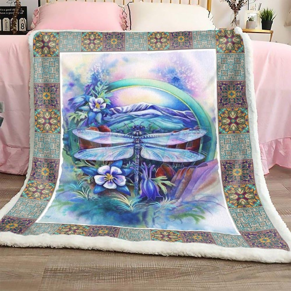Pt0504 Dragonfly Seeking For New Light Quilt Dhc16124523Dd