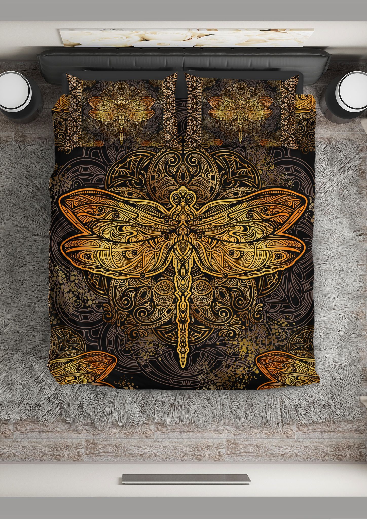Drfl Golden Wings Bedding Set