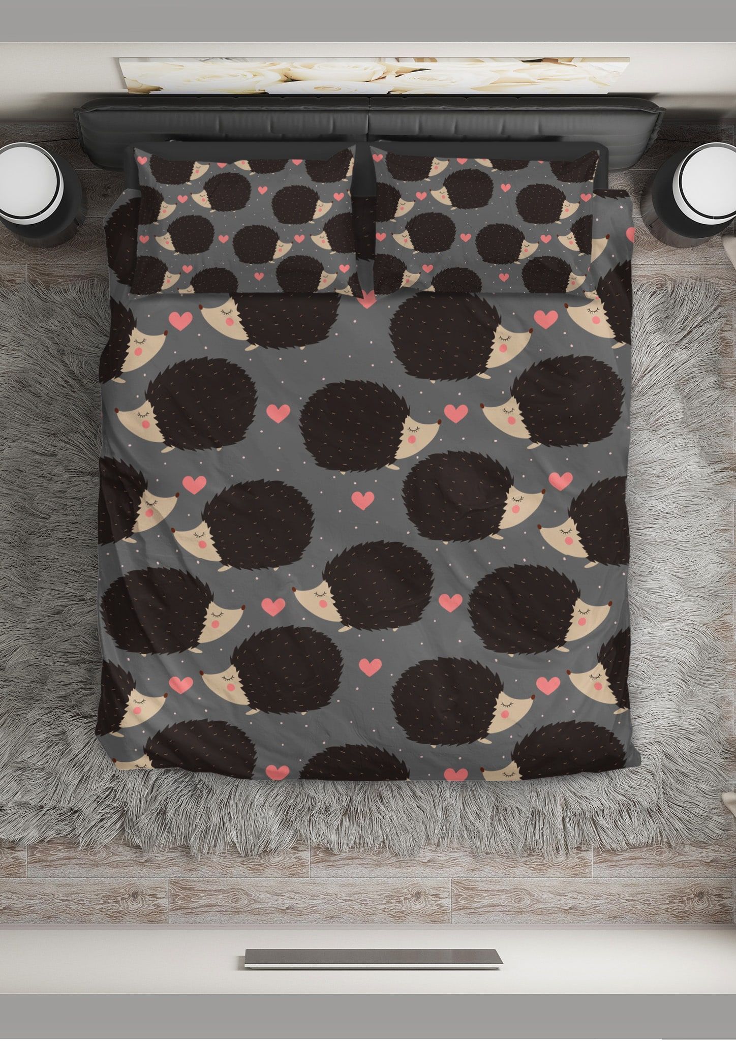 Hedgehog Kiss Me Bedding Set