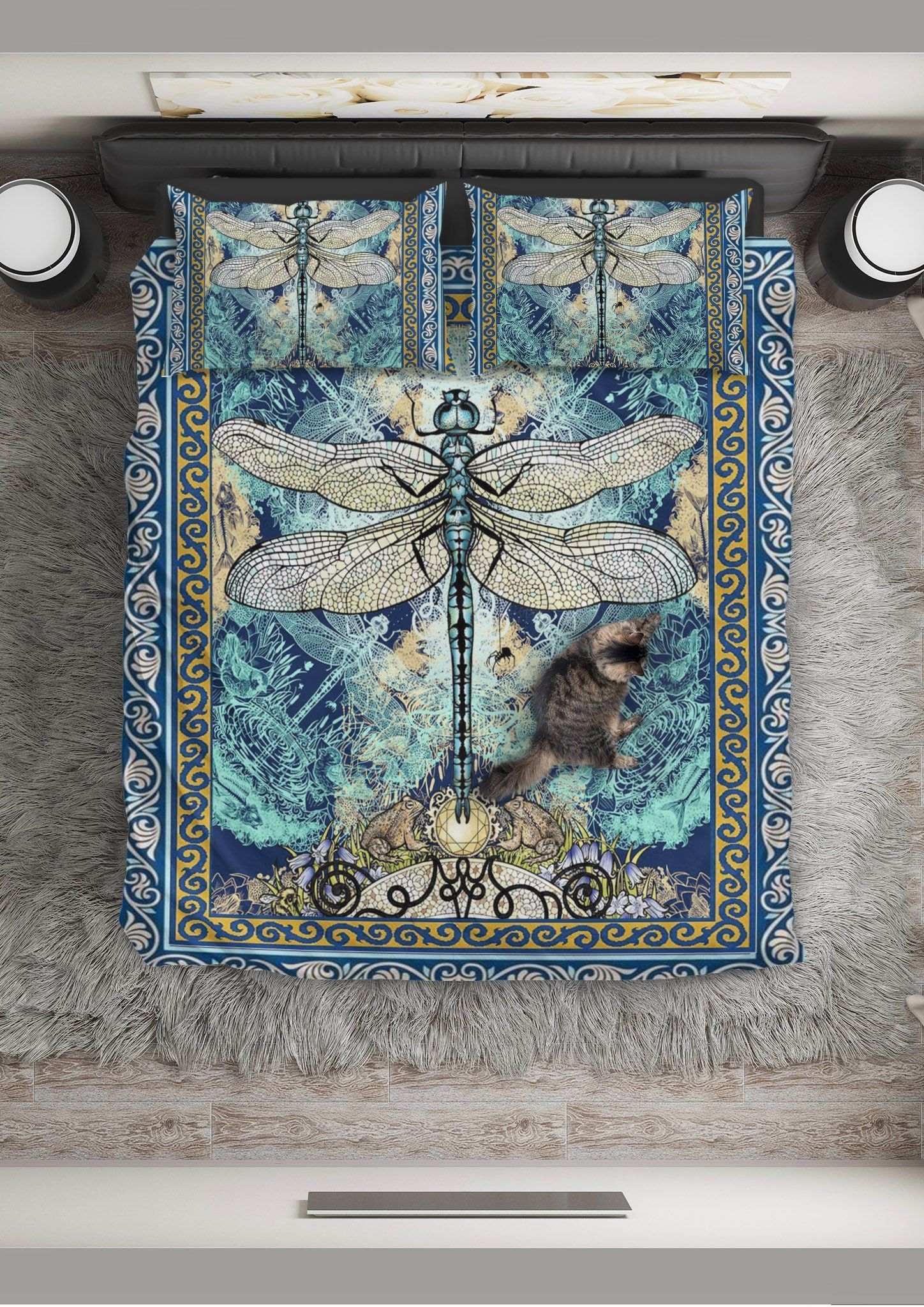 Classic Dragonfly Pattern Bedding Set