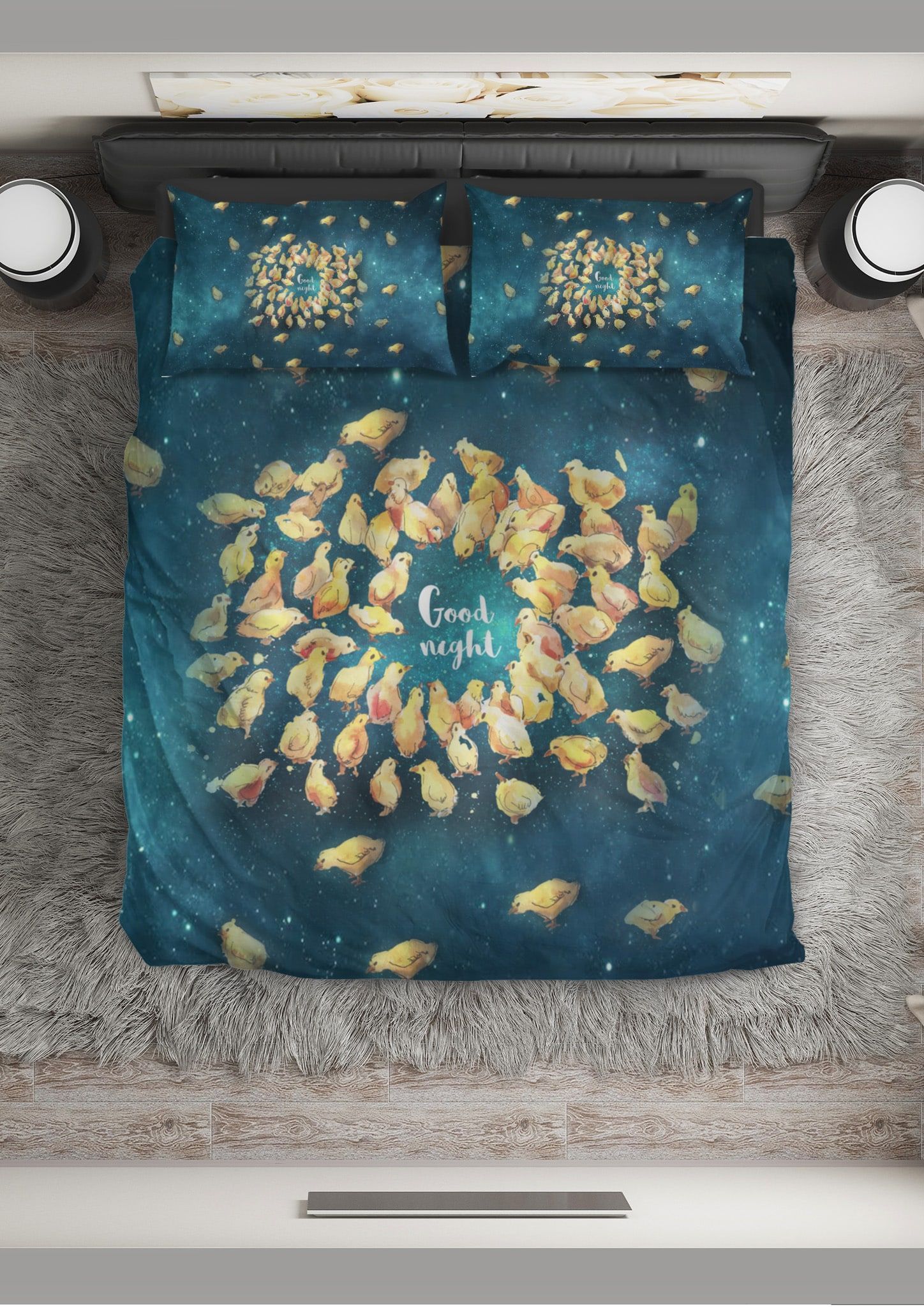 Chicken Good Night Babe Chicks Bedding Set
