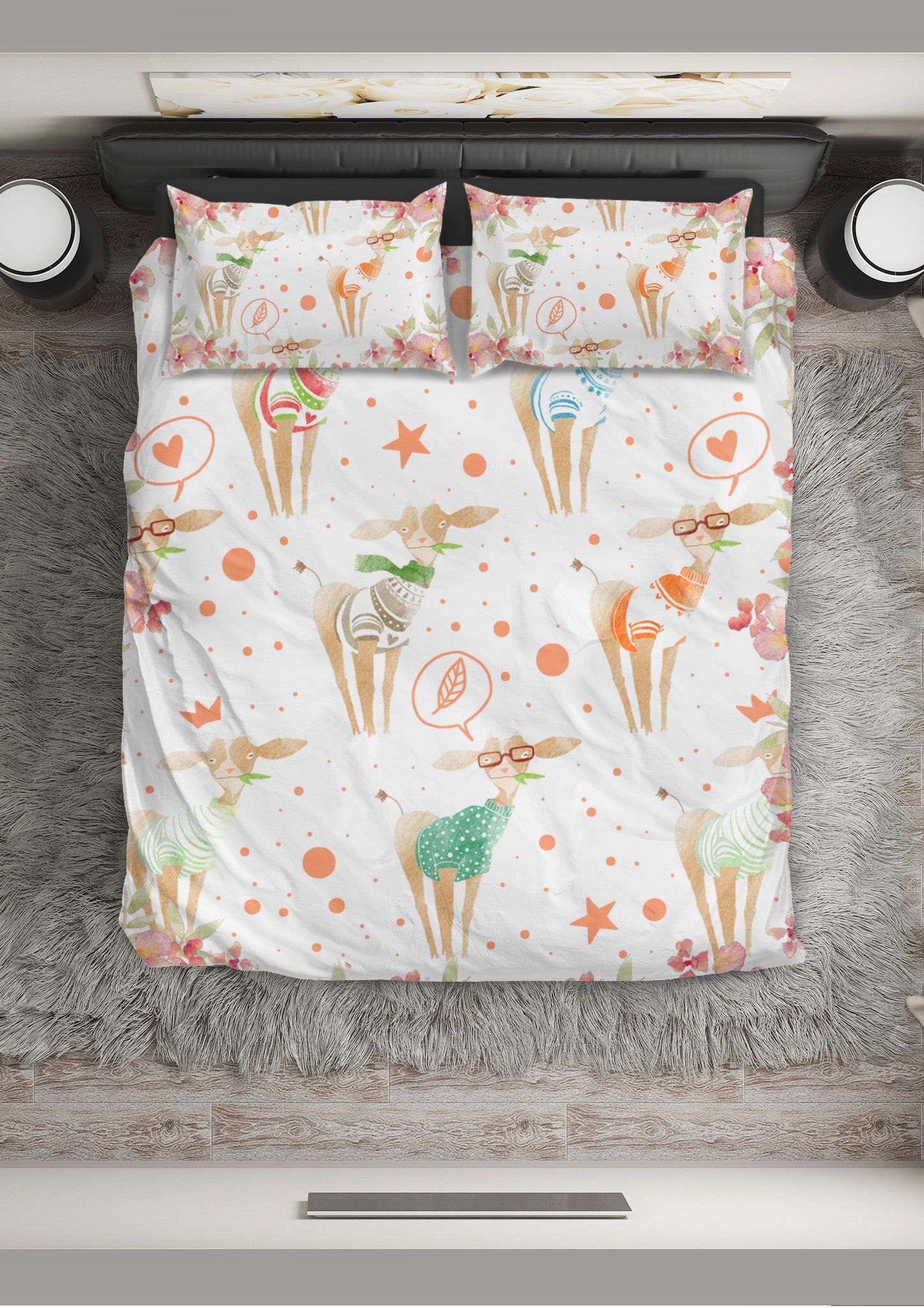 Goat For The Cutest Girl Bedding Set