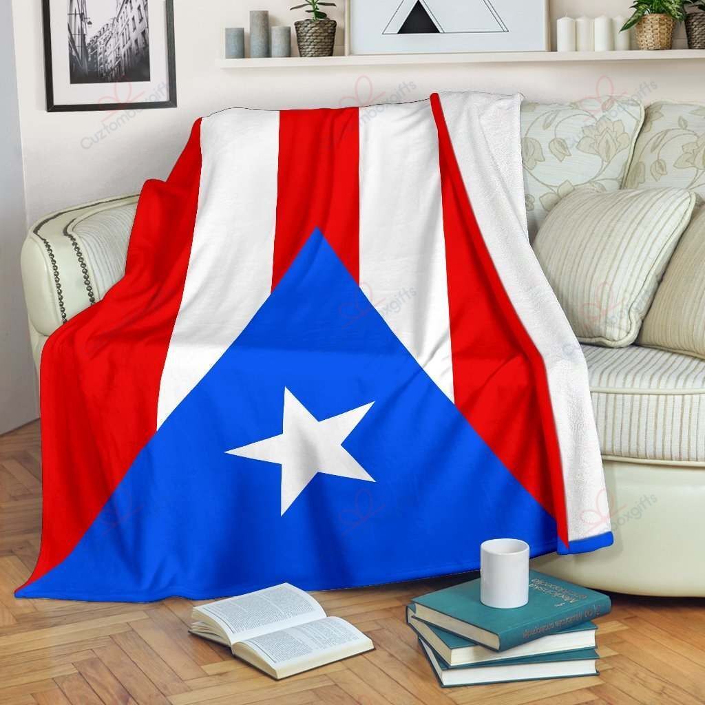 Puerto Rico Sherpa Fleece Blanket