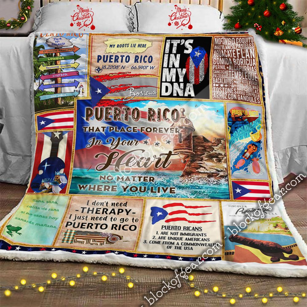 Puerto Rico Fleece Blanket