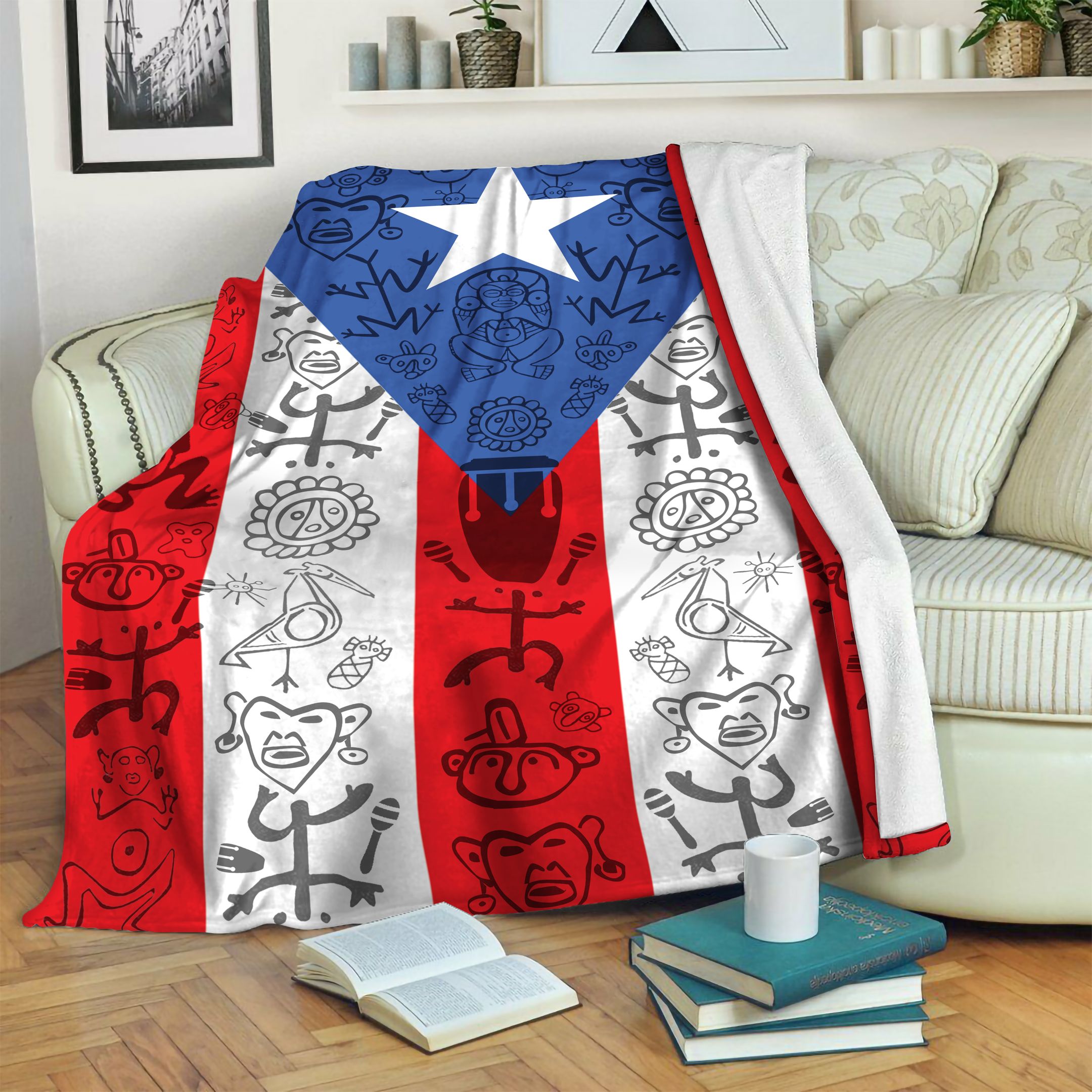 Puerto Rico Fleece Blanket